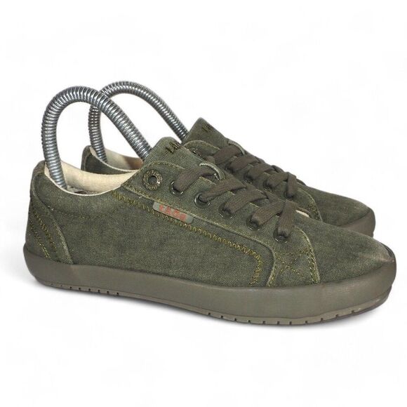 Taos Star‎ Casual Lace-up Sneakers Olive Green STA-12844 Women's 5.5 - Picture 4 of 12